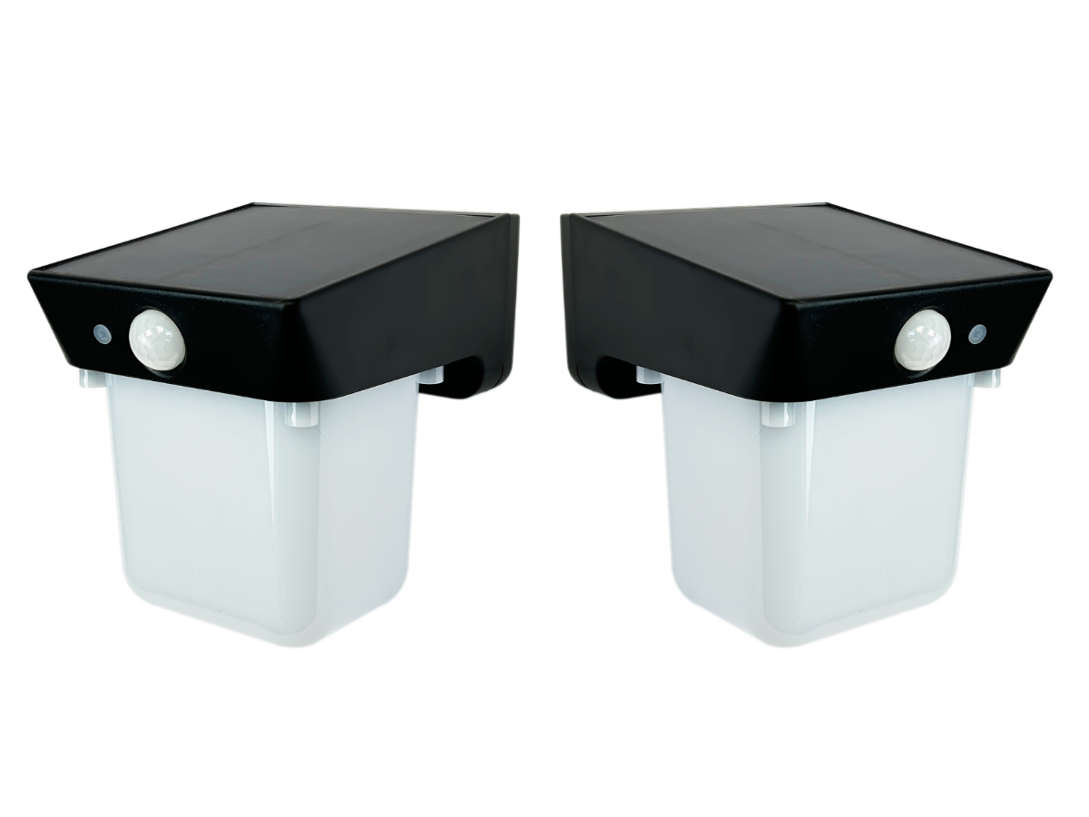 2x Lampa elewacyjna solarna